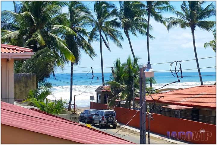 View of Jaco Beach from second floor balcony