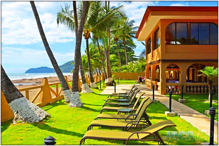 Daytime view of Cocal restaurant and Jaco Beach