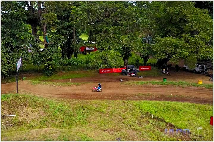 Drone photo of dirt bike track