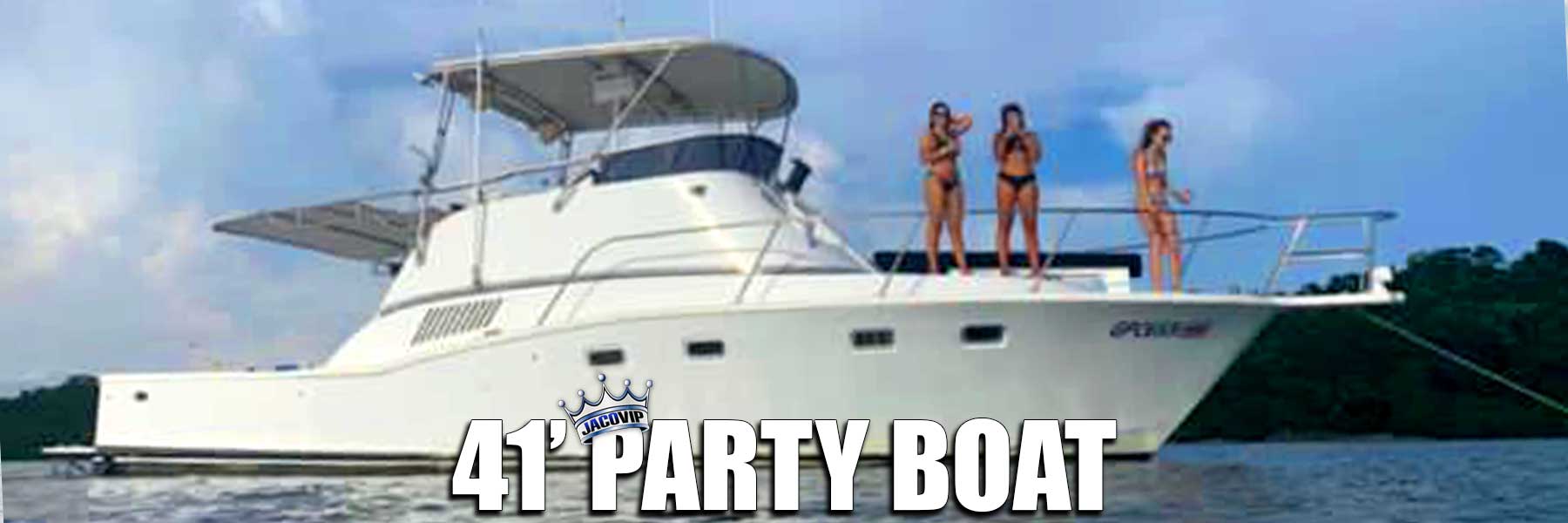 41 foot custom  party boat charter in Jaco Costa Rica