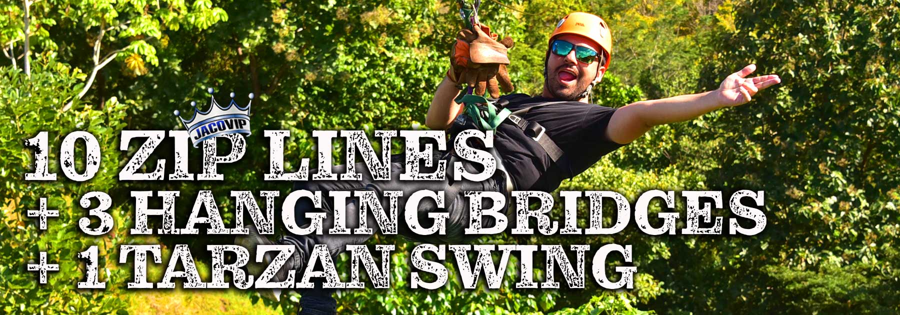 Zip line and hanging bridges  tour near los Sueños and Jaco Beach Costa Rica