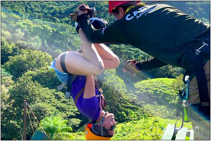 Guide helping with upside down