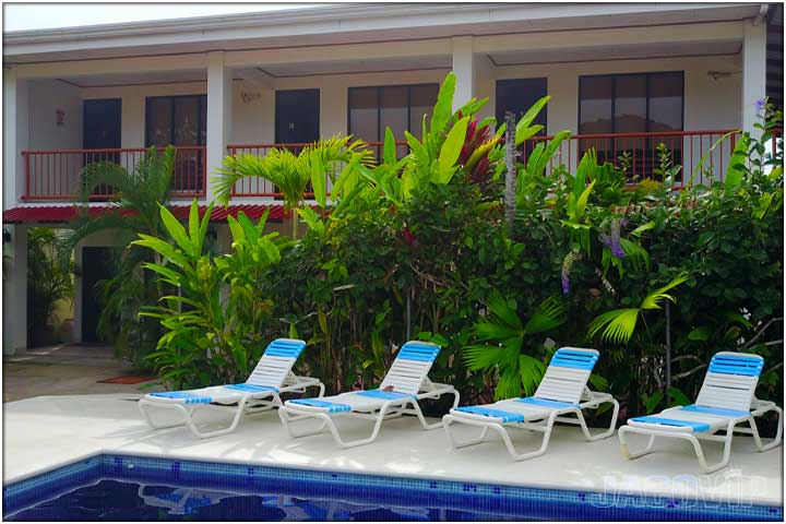 View of building two from other side of pool