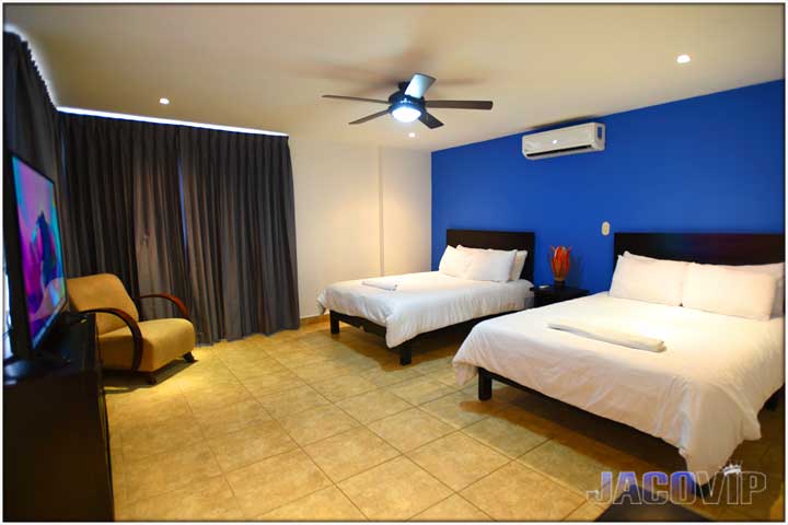 Bedroom number one with two queen size beds