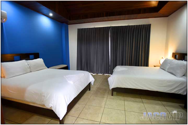 Large bedroom with on third floor with two beds