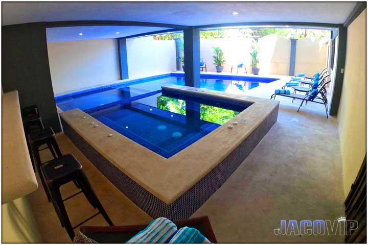 angle view of large jacuzzi not heated