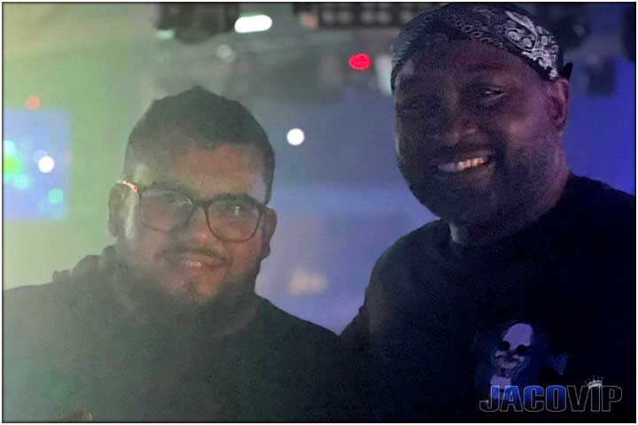 2 guys enjoying nightlife in Costa Rica