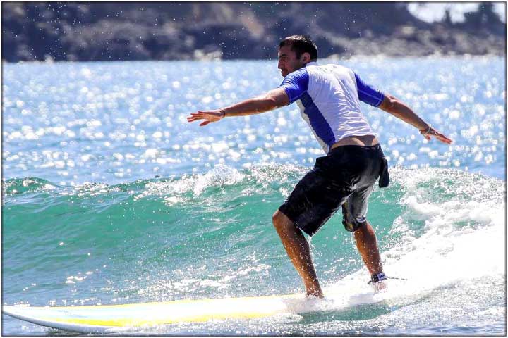 Small waves in Jaco Beach