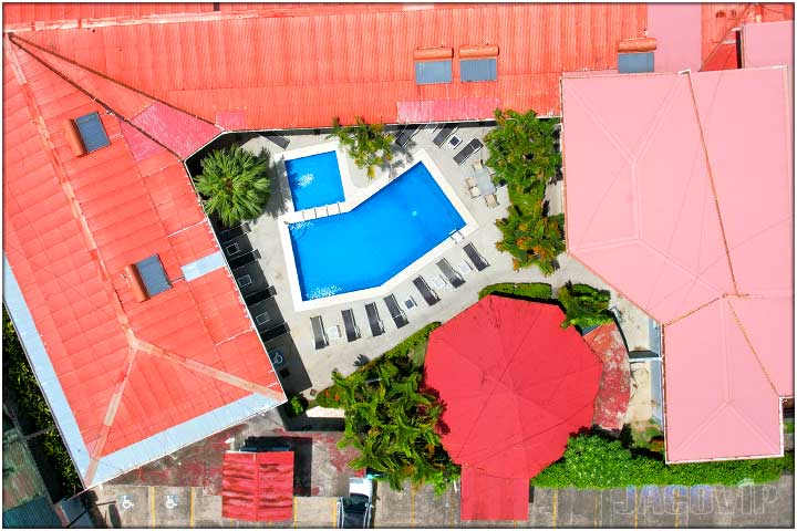 drone photo of tropical paradise property