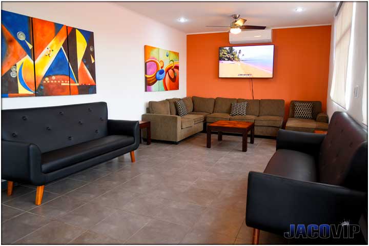low angle view of living room area
