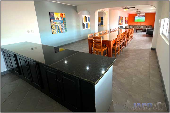 split view of kitchen and bedrooms