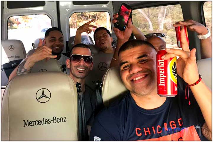 Mercedes Benz Sprinter minibus for bachelor party in costa rica