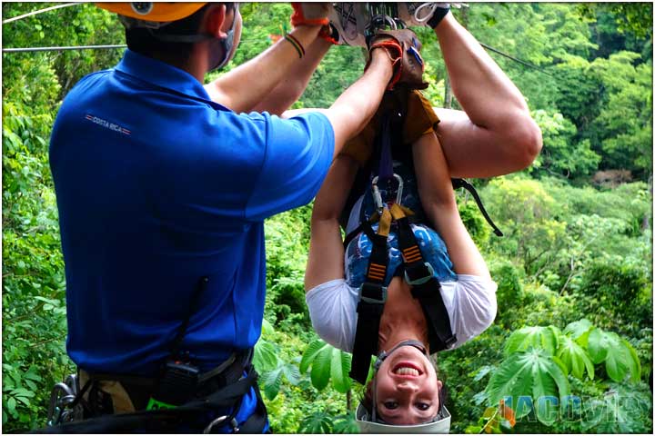 Guide helping with upside down